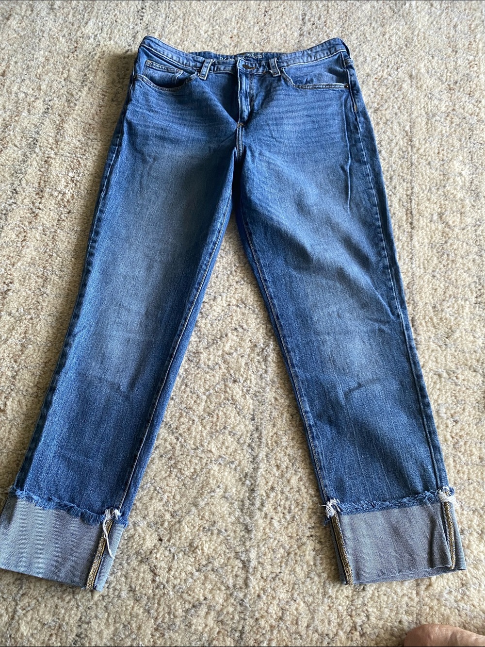 Universal Thread Blue Cuffed Crop Jeans
